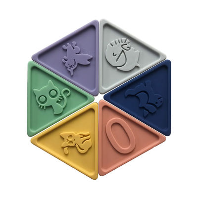 acheter Blocs éducatifs de Toy Animal Pattern Triangular Building des enfants développementaux online manufacture