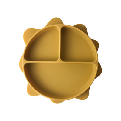 acheter Le silicone libre d'aspiration de bébé de BPA plaquent les cuvettes de alimentation écologiques Sun formé online manufacture