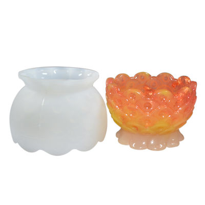 acheter Le silicone époxyde de résine viable moule Diy Lotus Shape Bowl faite main online manufacture
