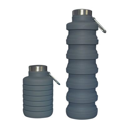 acheter New Item Custom Logo 700ml Drink Bottle Black Silicone Water Bottle Collapsible online manufacture