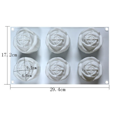 acheter Moules de savon de catégorie comestible de Rose Shaped Silicone Mould 3D de décoration de gâteau online manufacture