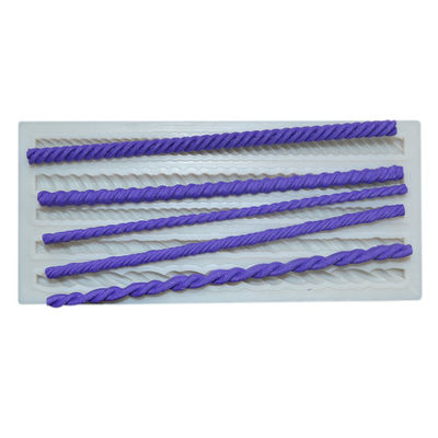 acheter Le fondant de cuisson de métier de moule de silicone d'ustensiles de gâteau de forme de corde a adapté aux besoins du client online manufacture