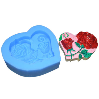 acheter Moule viable qui respecte l'environnement des ustensiles 3d Rose Flowers Shape Fondant Silicone de cuisson de silicone online manufacture