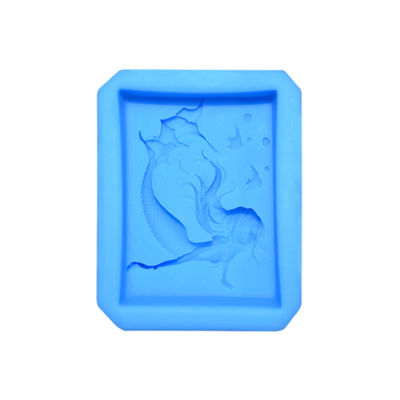 acheter Modèle 3d Mermaid Shaped Logo Molds Silicone Fondant fait main de Diy d'ustensiles de cuisson de silicone online manufacture