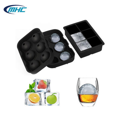 acheter Le moule de glace de silicone de 6 cavités a stocké le glaçon formé par boule Tray Customized online manufacture