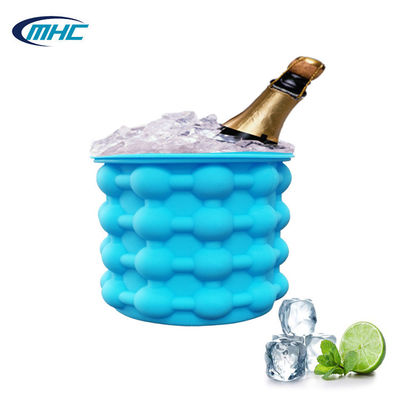 acheter Seau à glace pliant de fabricant de glaçon de moule de glace de silicone écologique online manufacture