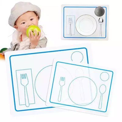 acheter Le tapis d'endroit de alimentation lavable de silicone de bébé la catégorie comestible a adapté Logo Printing aux besoins du client online manufacture