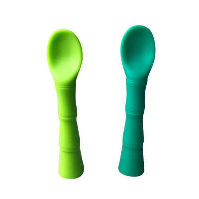 acheter La cuillère en bambou de bébé de la plaine BPA de produits libres de silicone a adapté des tailles aux besoins du client online manufacture