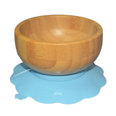 acheter L'ensemble de alimentation de bébé de silicone de MHC le plat en bambou Bpa a librement divisé l'aspiration dinant des enfants online manufacture