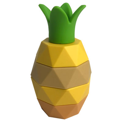 acheter Jouet éducatif pour enfants personnalisé 5 pièces Ananas BPA libre Jouet d'empilement en silicone online manufacture