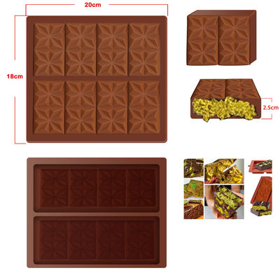acheter MHC personnalisé Mousse de silicone de chocolat de Dubaï, Mousse de silicone de barres de chocolat de Dubaï online manufacture