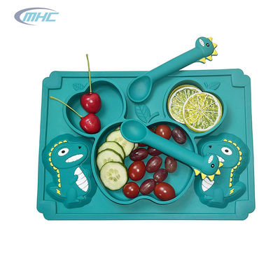 Le bébé Tray Custom Feeding Plates And de silicone de catégorie comestible roule PVC de PPA libre