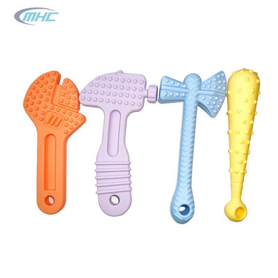 Bébé Teether de catégorie de Toy Engineering Tool Shape Food de mastication de silicone de marteau de clé