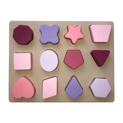 Le casse-tête éducatif de la géométrie 3D des jouets DIY de silicone a adapté aux besoins du client