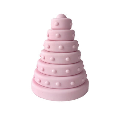 Le silicone sans plomb empilant Toy Food Grade Early Learning joue pour des nourrissons