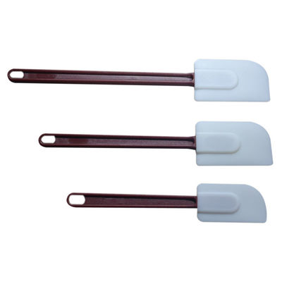 Double libre dégrossi de la pelle BPA à spatule de grattoir de gâteau de silicone adapté aux besoins du client