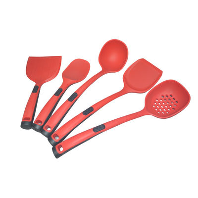 Ensemble écologique d'ustensile de silicone de 5 morceaux de Kitchenaid de spatule viable de silicone