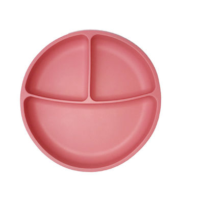 Plat de alimentation BPA de bébé écologique de silicone enfants infantiles libres ensemble de dîner d'aspiration