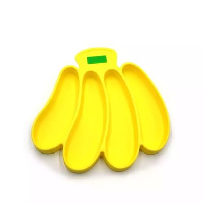 La banane moderne a formé libre de Tray Suction Self Feeding BPA de bébé de silicone adapté aux besoins du client