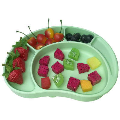 L'alimentation de vaisselle de bébé plaquent adapté aux besoins du client forment le vert de catégorie comestible divisé