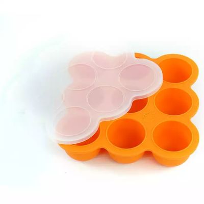 9 plat de alimentation d'aspiration libre de Tray Half Sphere BPA de bébé de silicone de cavités