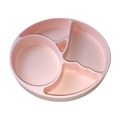 Plat de alimentation de silicone de bébé d'enfants réglé avec des diviseurs Bpa libre