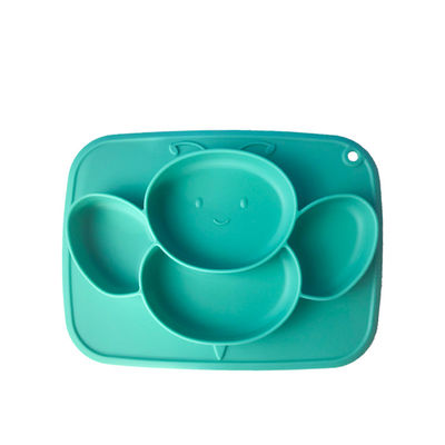 L'abeille adaptée aux besoins du client forment le plat de alimentation de bébé libre de Bpa réglé avec la cuillère et la fourchette
