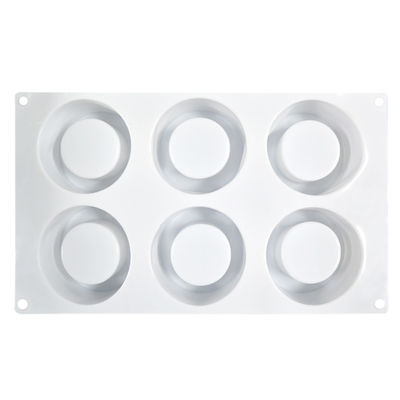 Cavités faites main adaptées aux besoins du client de moule de gâteau de silicone les 6 mirent la forme pour la cuisson
