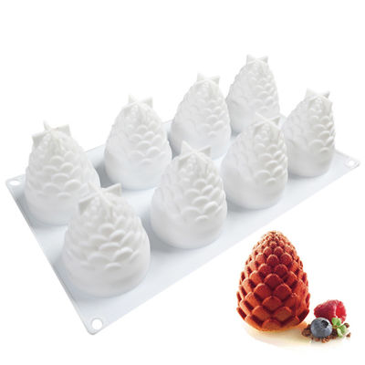La cuisson faite main de silicone de mousse de moule de gâteau de silicone de Diy moule la forme 3D faite sur commande