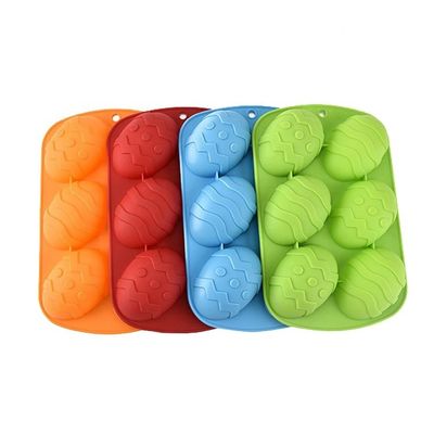 Le silicone de gâteau de catégorie comestible moule le moule formé fait main de gâteau d'oeuf de Diy pâques