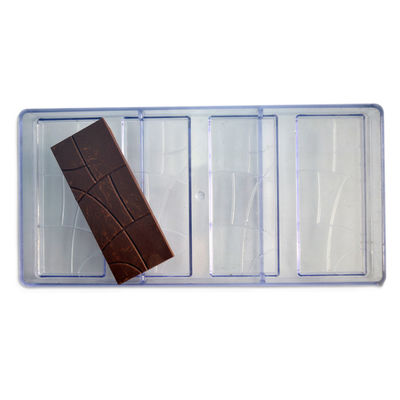 la place faite sur commande de moules de chocolat de la cuisine 3D forment le moule de silicone de barre de chocolat de gâteau