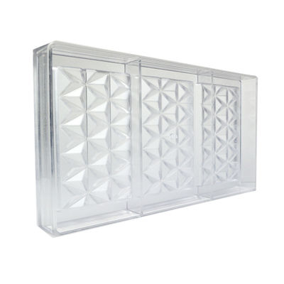 Le chocolat fait sur commande fait main moule le moule transparent de chocolat de polycarbonate