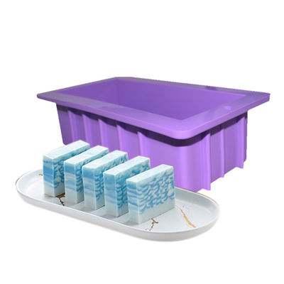 Coutume jetable faite main de Diy de rectangle de moule de savon de silicone de métier pour la fabrication de gâteau