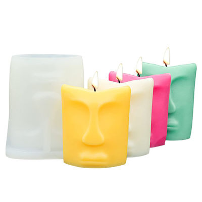 Le silicone de bougie de visage humain moule le moule réutilisable de bougie d'anti larme écologique