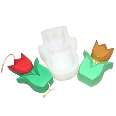 Réutilisable flexible de Tulip Candle Mold Cube Sculpture de silicone adapté aux besoins du client