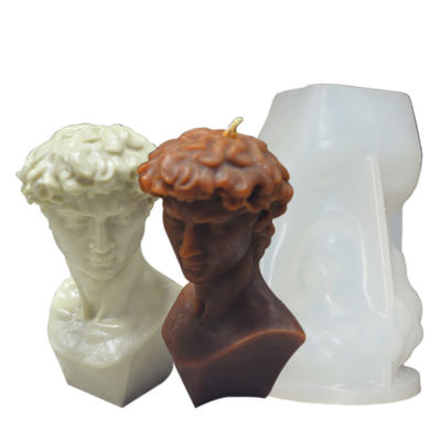 Les moules faits main de bougie de David Figure Silicone Candle Mold 3D DIY collent non