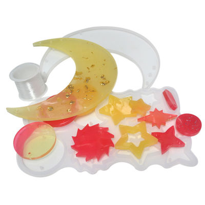 Moule fait main fait sur commande d'époxyde de Crescent Shape Silicone Resin Mold Diy