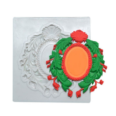 Le silicone de forme de miroir a formé le fondant fait main de cuisson de gâteau de Diy de moules adapté aux besoins du client