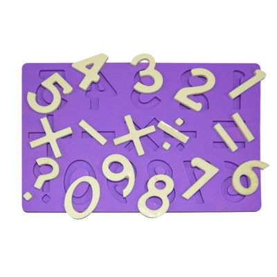 Conception multifonctionnelle de mathématiques de moule de fondant de silicone de forme de nombre