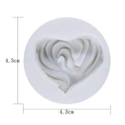 Outils faits sur commande 3d Rose Flower Shape Fondant Mould de décoration de gâteau de taille d'ustensiles de cuisson de silicone