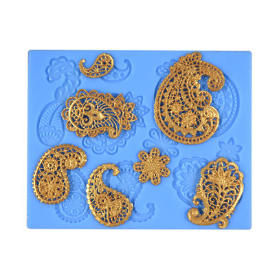 Dentelle carrée comestible Mats For Cake Decorating de silicone d'ustensiles réutilisables de cuisson