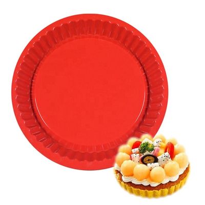 4-9 pouce collent non la pizza en caoutchouc sûre Pan Food Grade de silicone de micro-onde