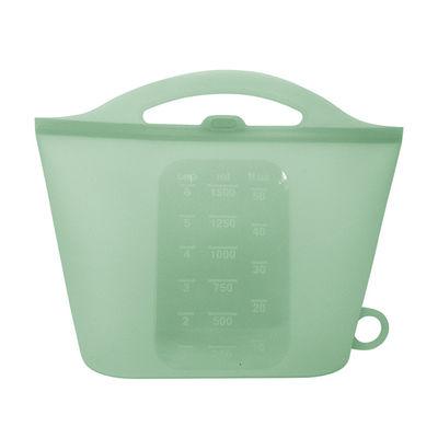 1500ml porte des fruits stockage réutilisable de nourriture de silicone met en sac des couleurs multi viables