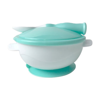 La cuvette libre de bébé de silicone de BPA avec la cuillère a adapté diner aux besoins du client d'enfants