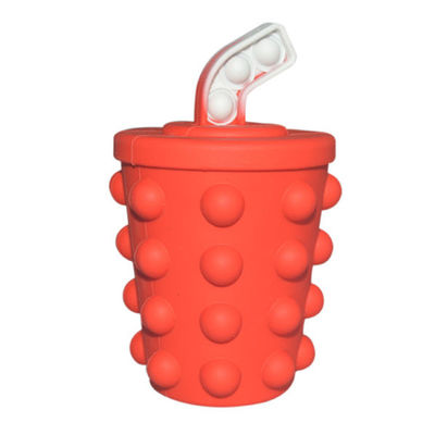Les boules visqueuses d'effort de bulle de poussée remuent des jouets, jouet de personne remuante de boule de compression de silicone