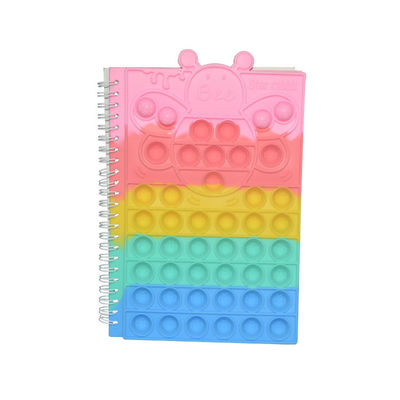 Les abeilles de silicone sautent la couverture de nouveau à la personne remuante Toy Notebook d'école qu'A5 desserrent les bulles en spirale
