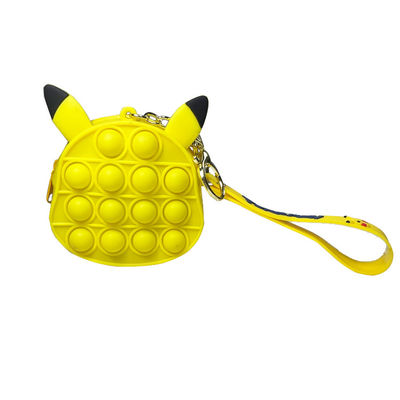 Fonction multi de bourse de pièce de monnaie de silicone de pionnier de rongeur de tirette de Mini Soft Wallet Kid Gift