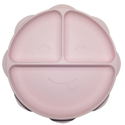 Plat divisé libre écologique d'aspiration du plat BPA de bébé de silicium de vaisselle de MHC