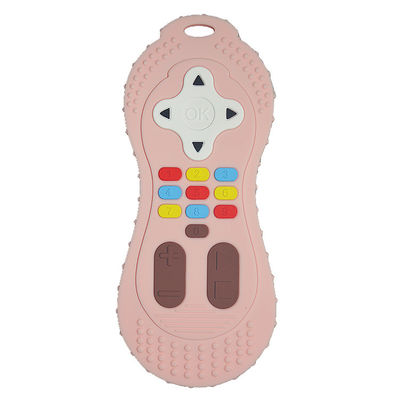 Jouet de dentition en silicone de couleur personnalisée Jouet à mâcher en silicone de forme télécommandée