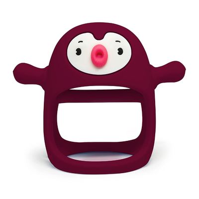 Non toxique Dentiste en silicone pour bébé Jouet de dentition Soulagement de la douleur Animal Dentiste de pingouin Jouet